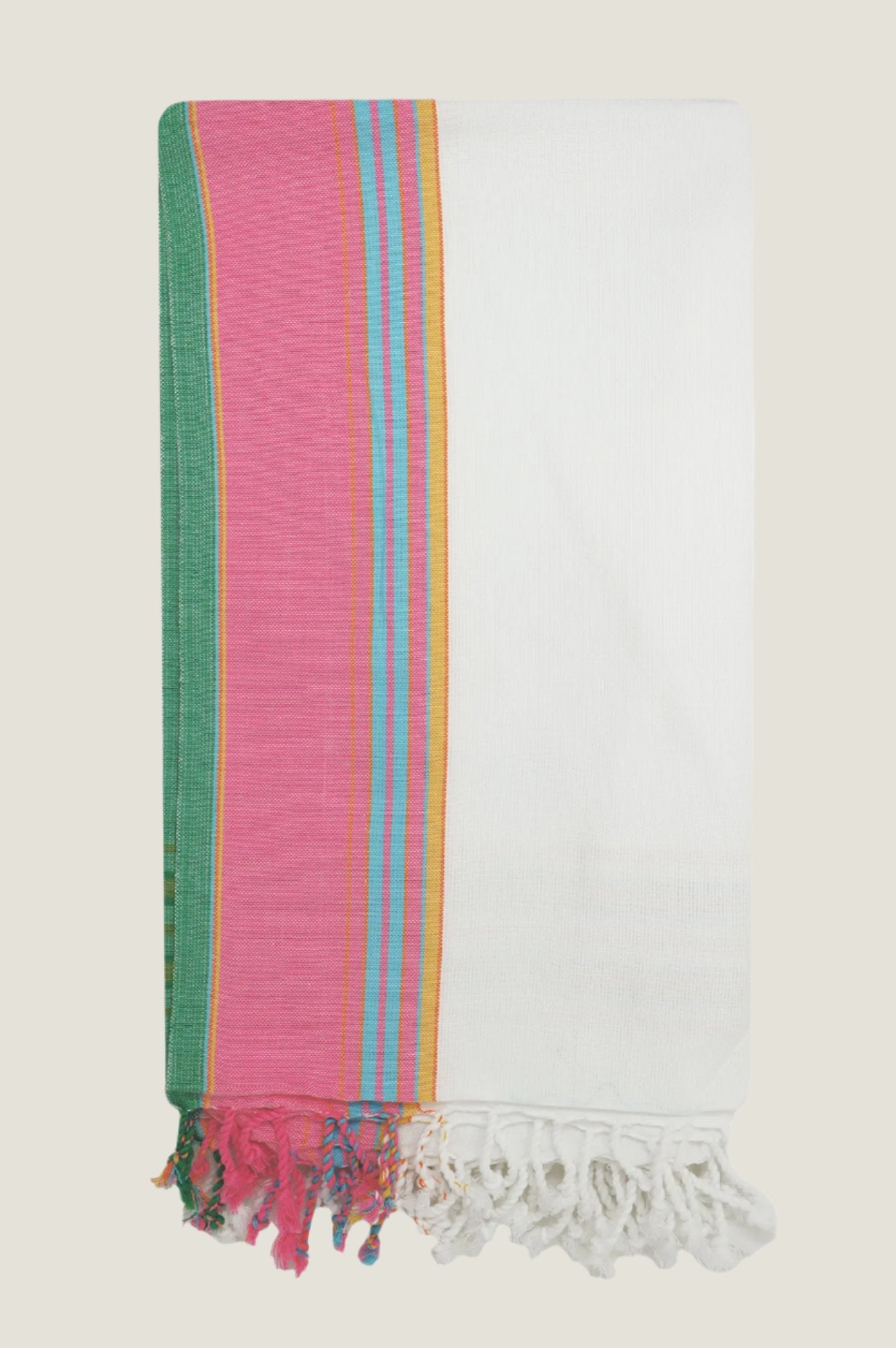 Classic Kikoy | White/Pink