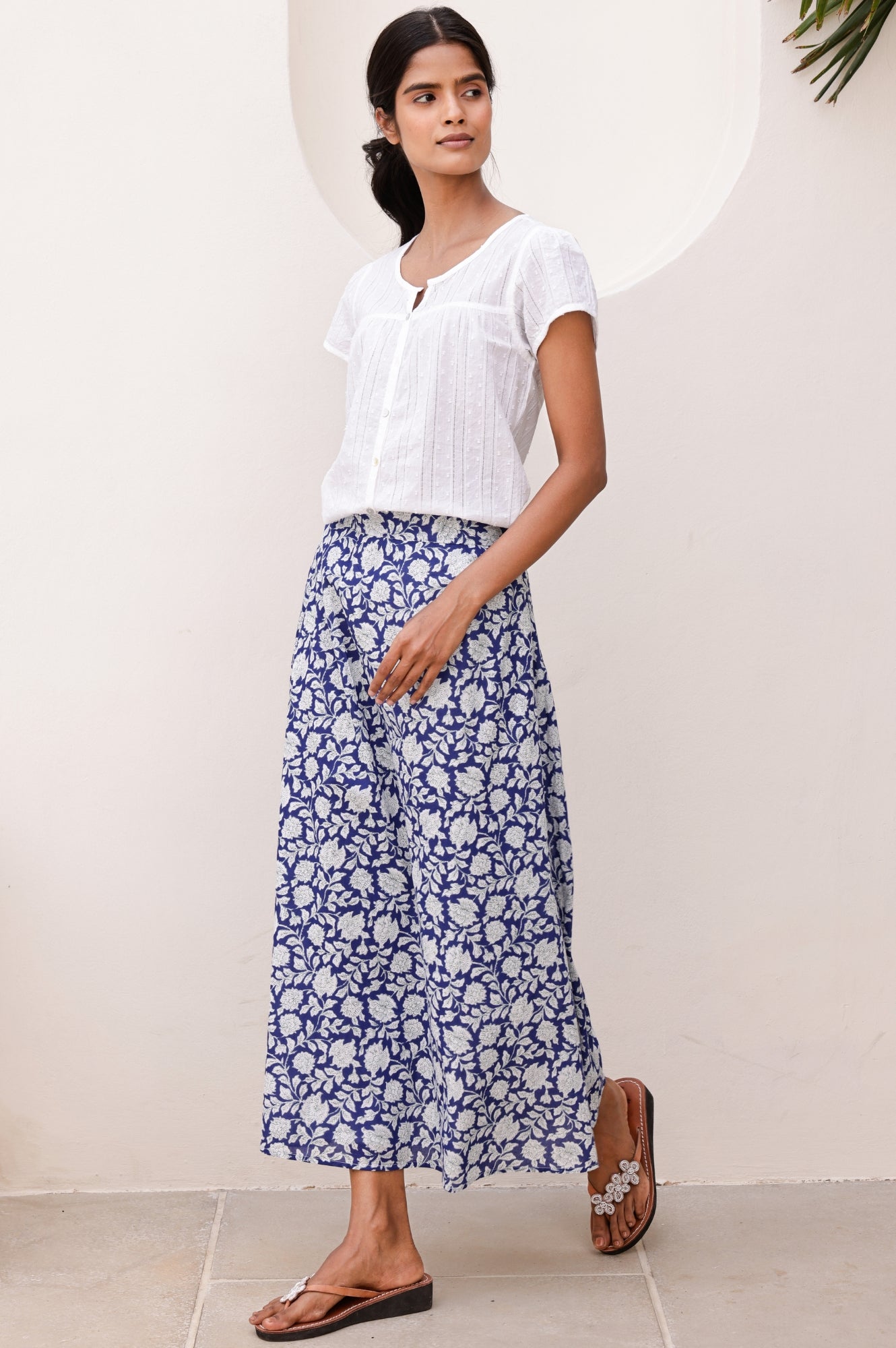 Lisbon Cotton Dobby Shirt | White