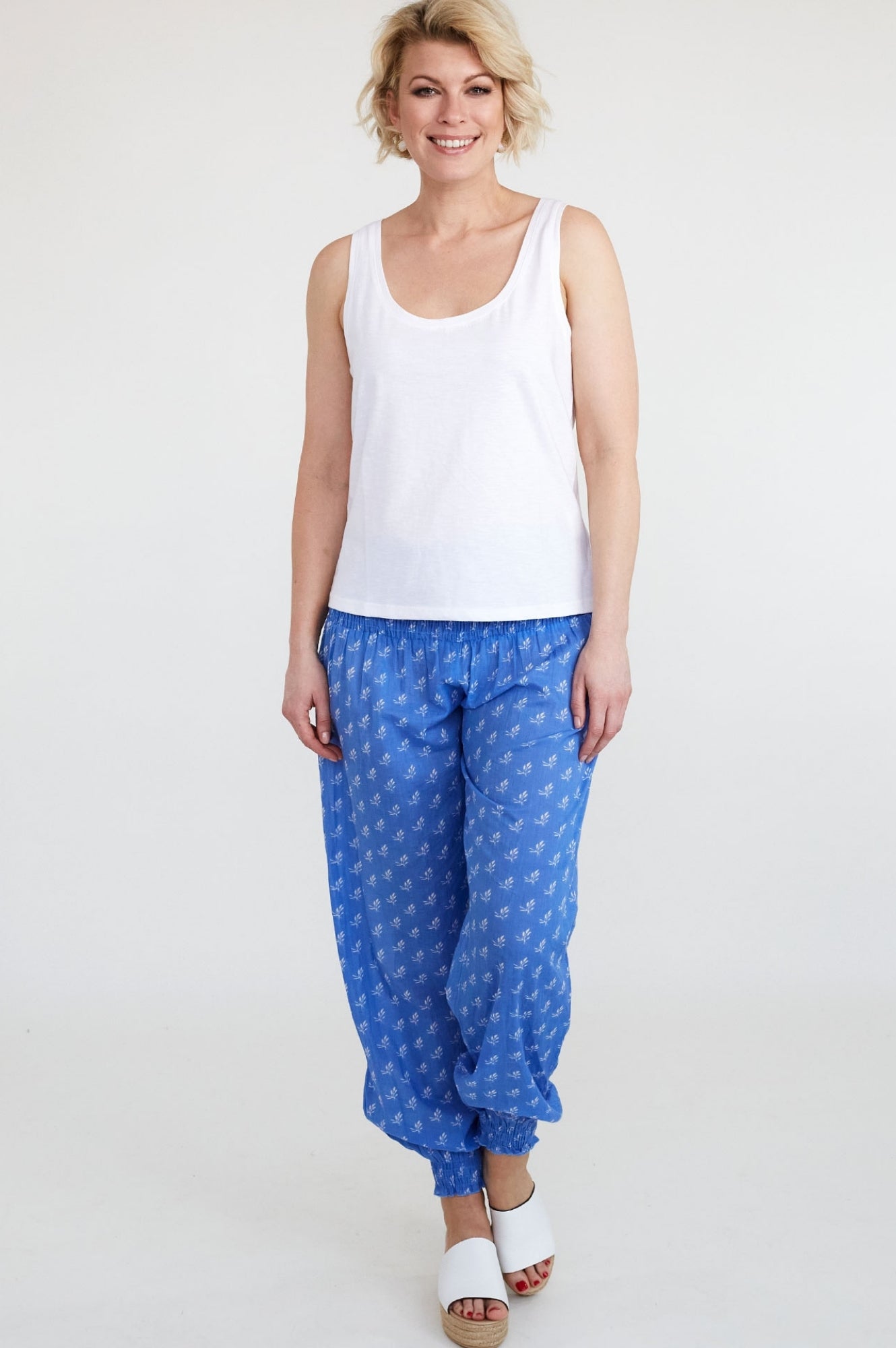Organic Cotton Slub Vest | White