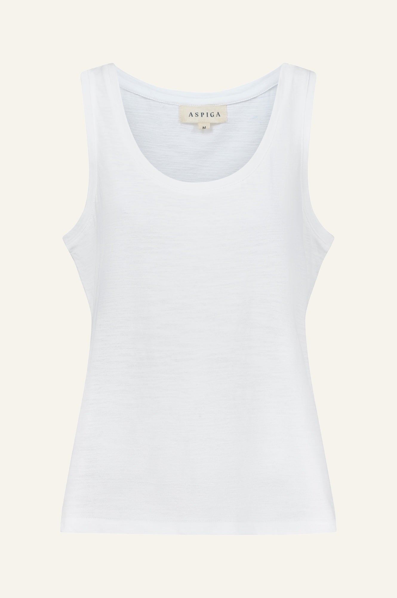 Organic Cotton Slub Vest | White