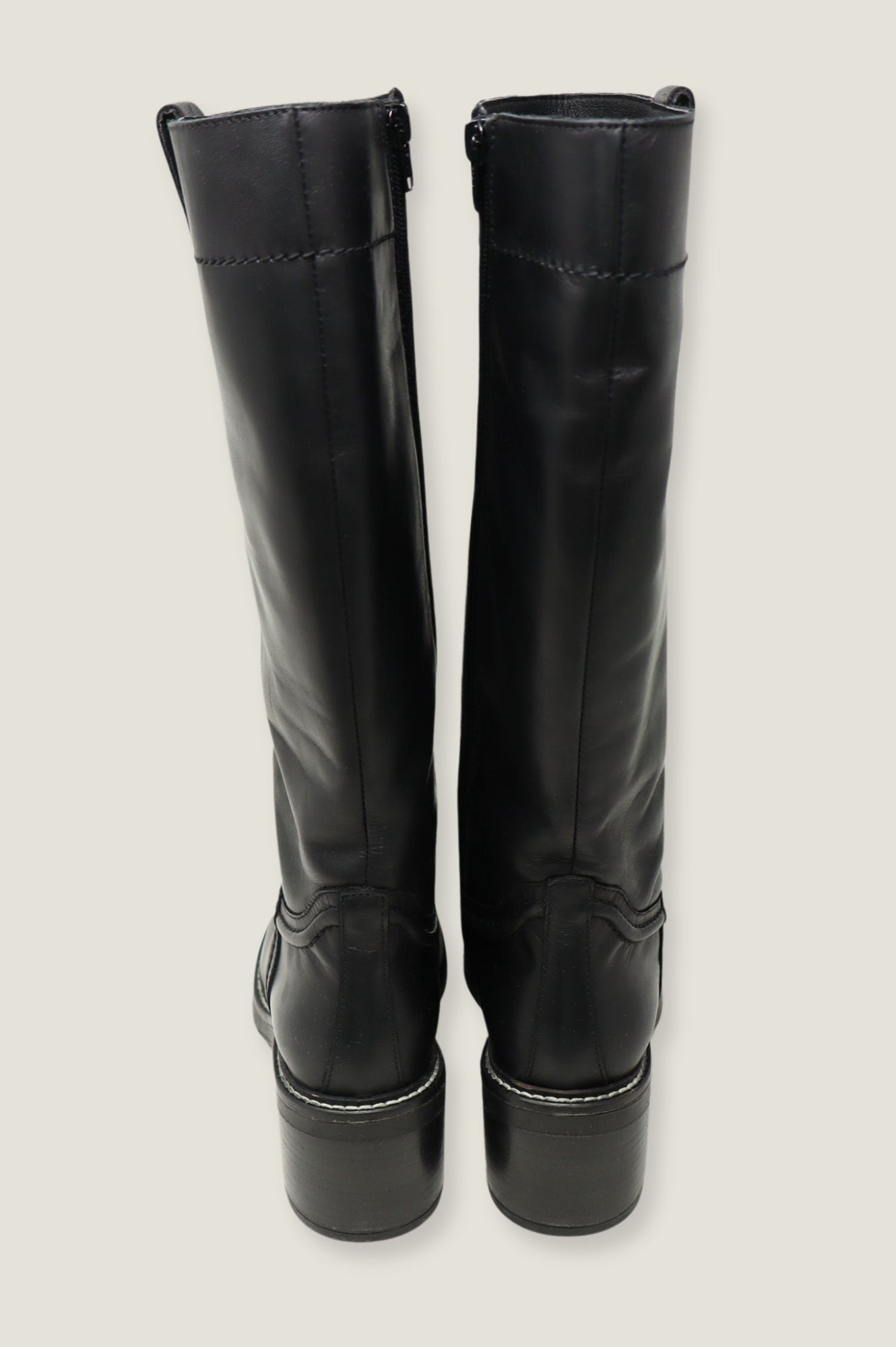 ALPE Trento Knee High Leather Boot | Black