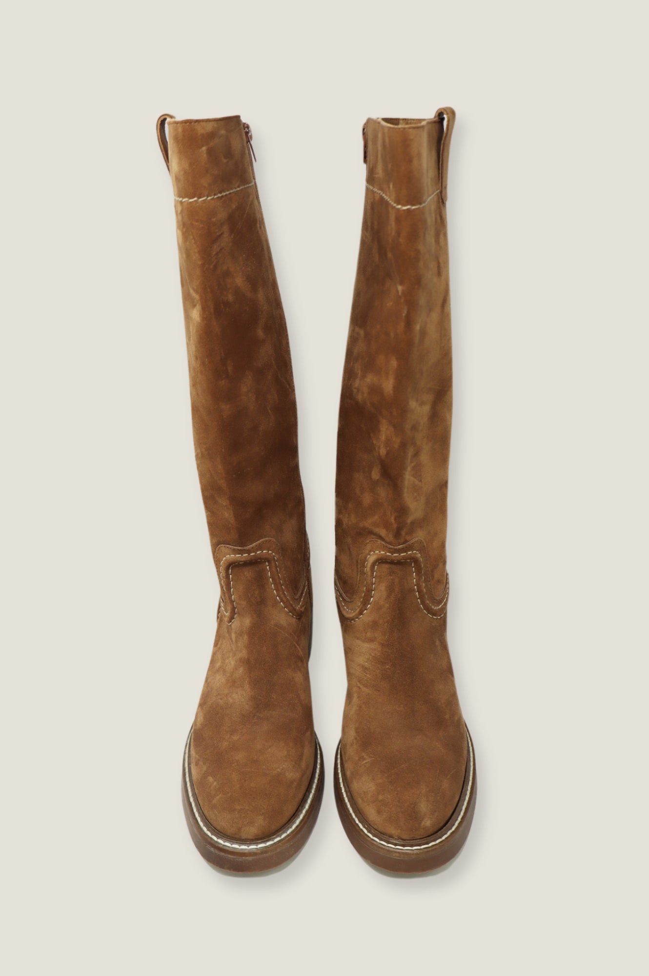 ALPE Trento Knee High Suede Boot | Tan