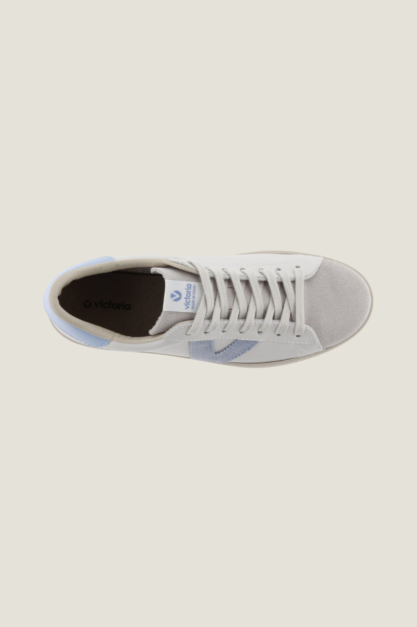VICTORIA Berlin Low Top Trainer | White/Blue