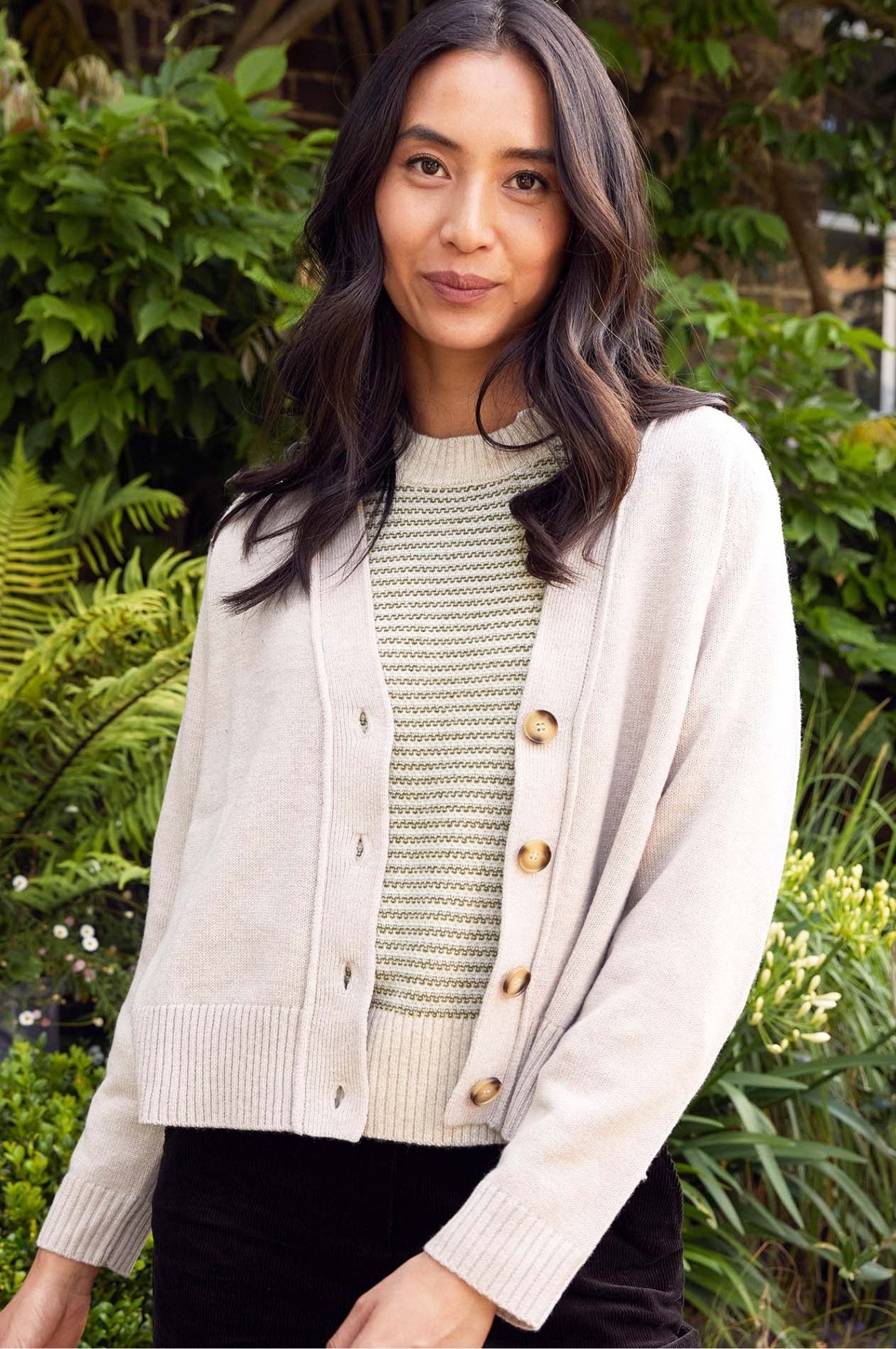 Merino Wool Swing Cardigan | Oat