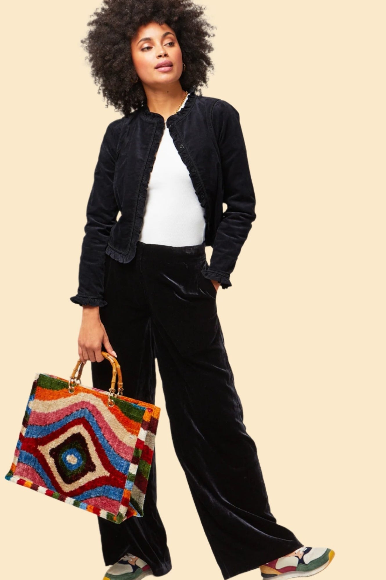 Frances Corduroy Jacket | Black