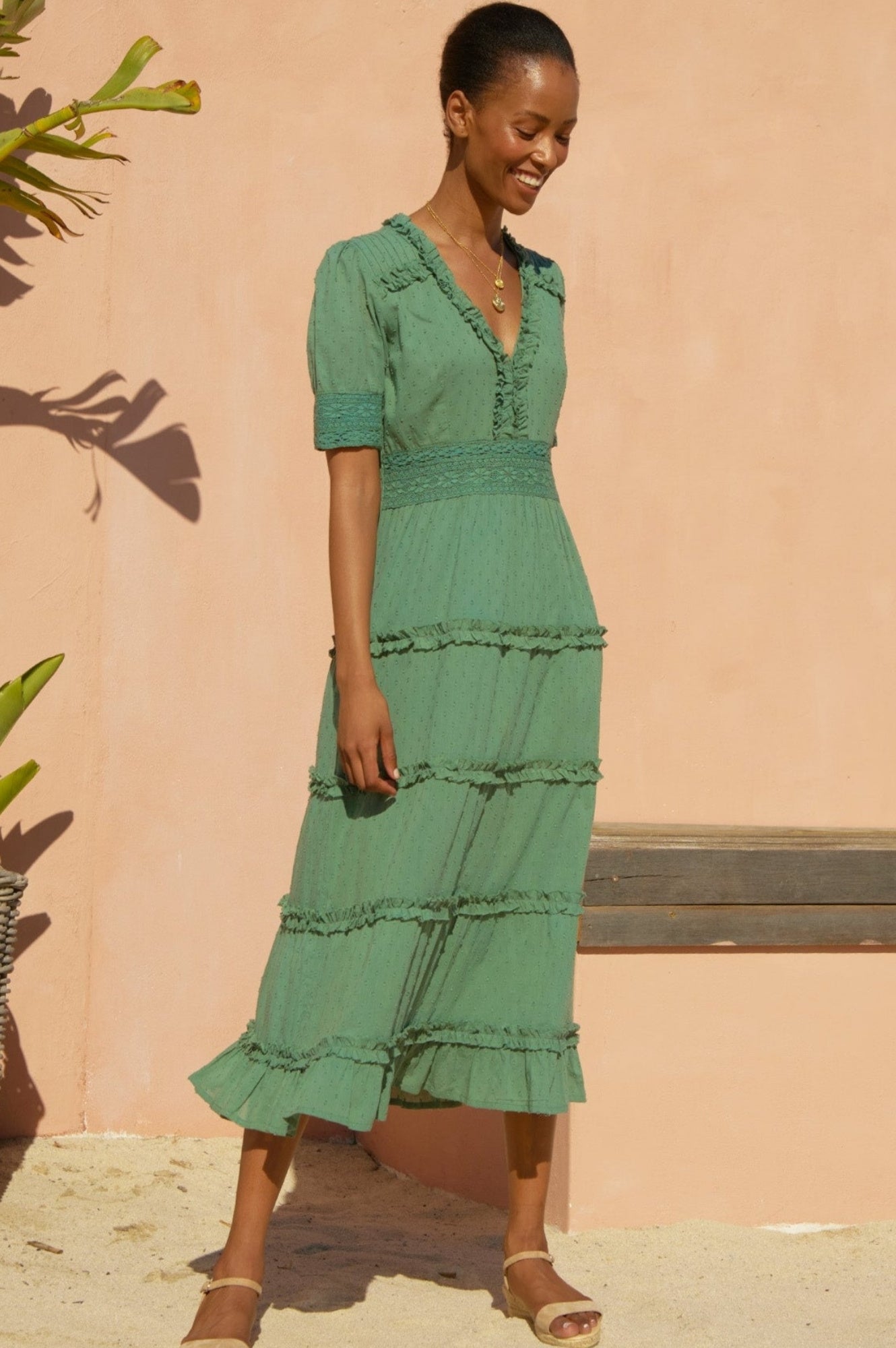 Viola Dress | Khaki