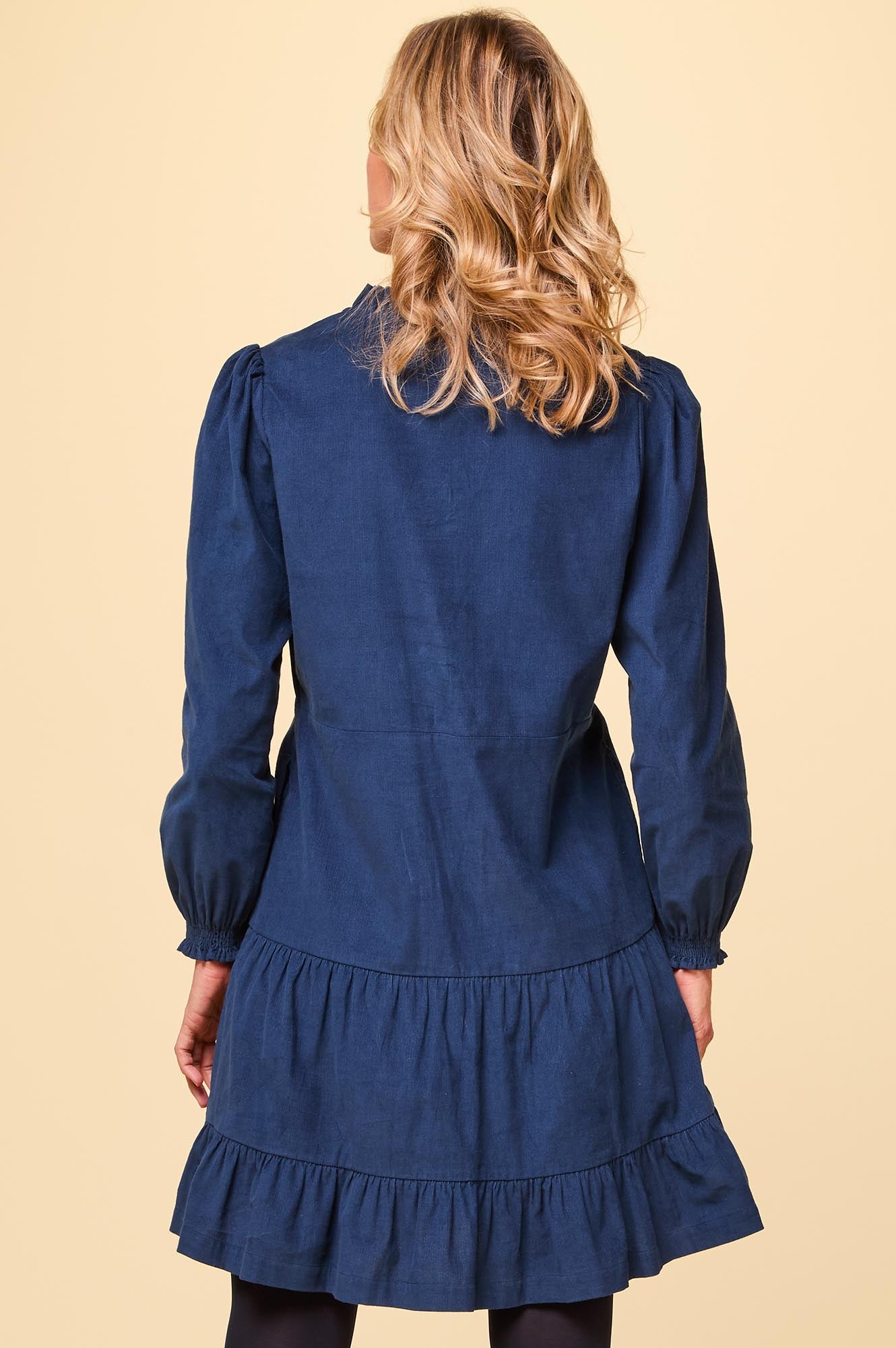 Stema Short Corduroy Dress | Navy