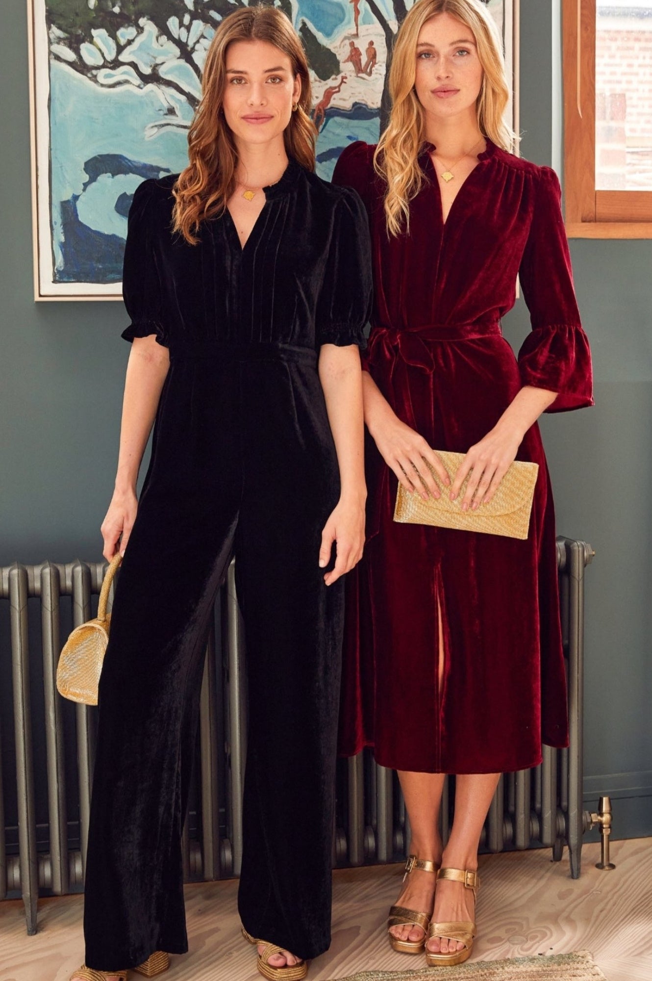 Astrid Velvet Dress | Ruby