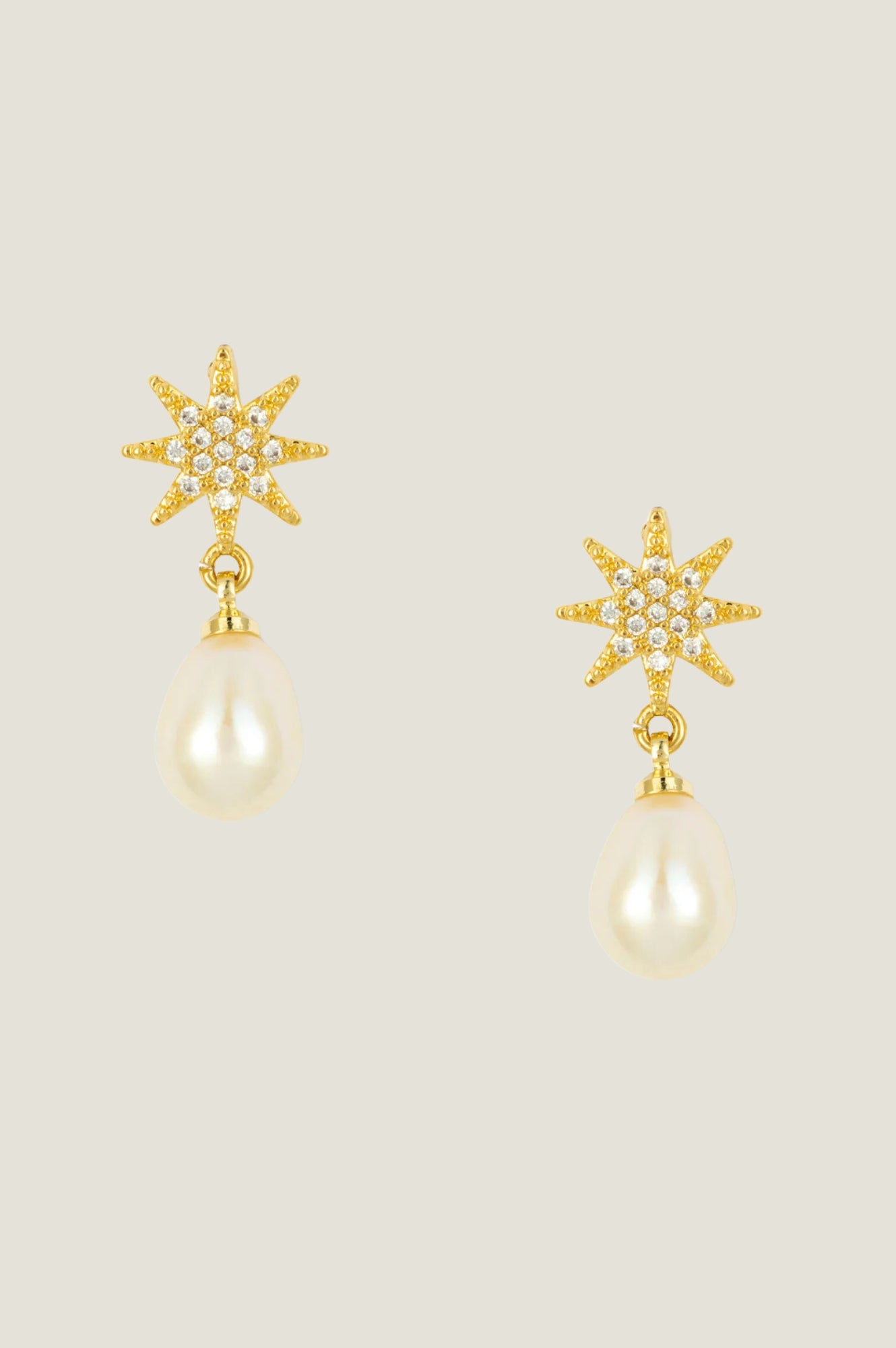 ASHIANA Misha Earrings | Pearl/Gold