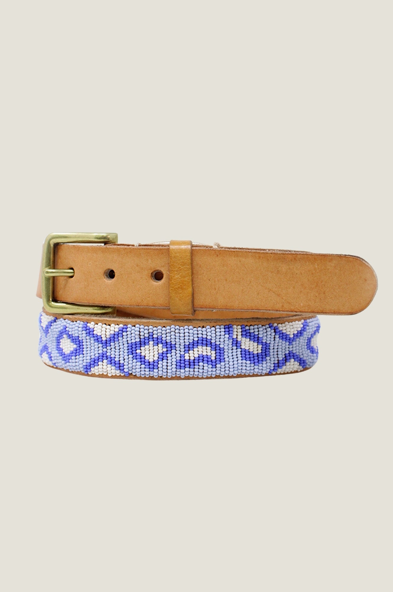 Cheetah Belt | Blue/White