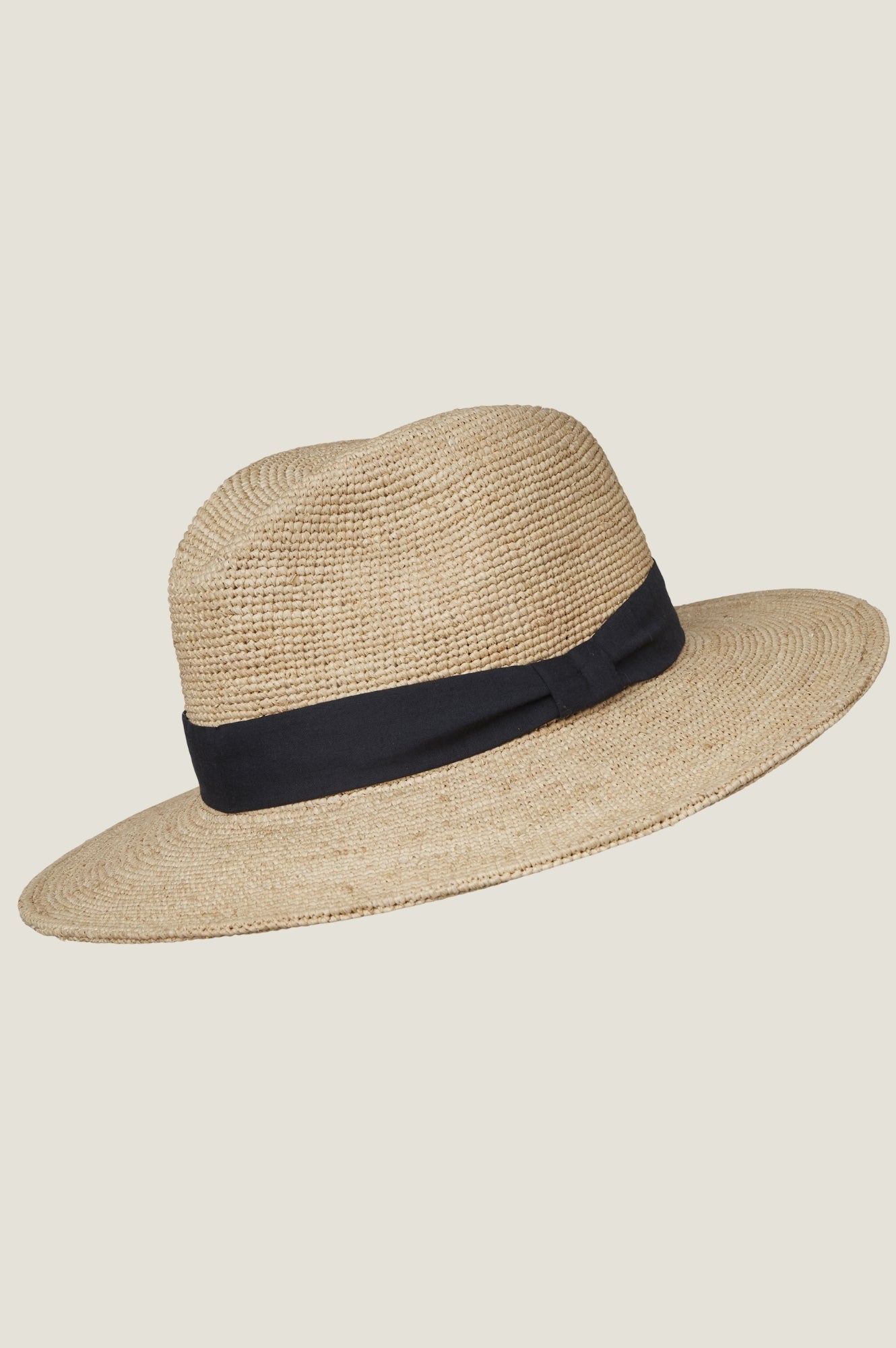 Raffia Panama Hat | Black