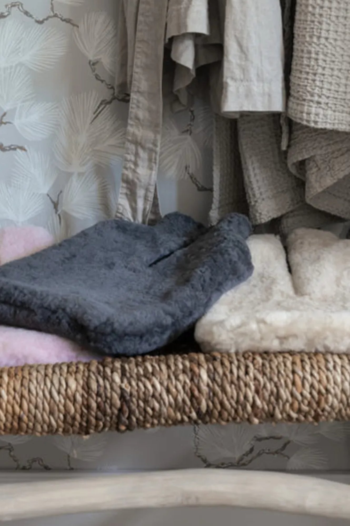 Kerri Hot Water Bottle Cover | Cream